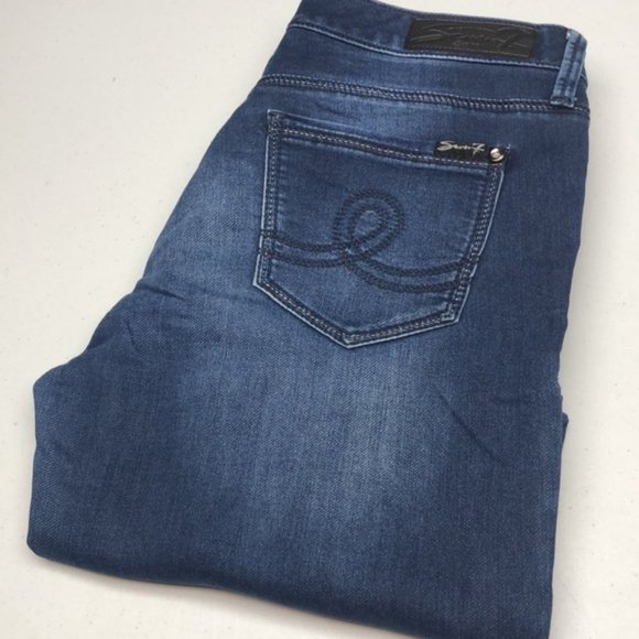 LIKE NEW SEVEN7 SKINNY JEANS 8/28x30 EMBROIDERED BACK POCKETS 😎 - Picture 1 of 16